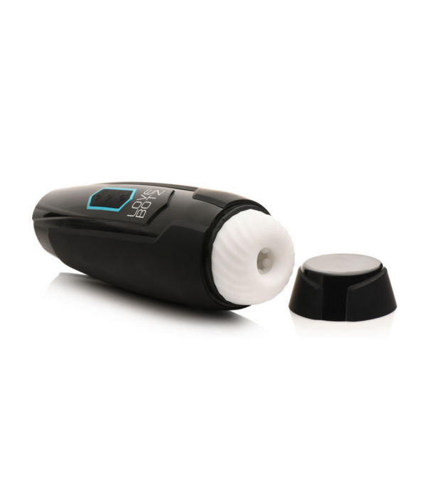 De Milker Max - 14X Duwende en Vibrerende Masturbator - Zwart