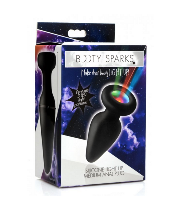 Lichtgevende - Siliconen Butt Plug - Medium