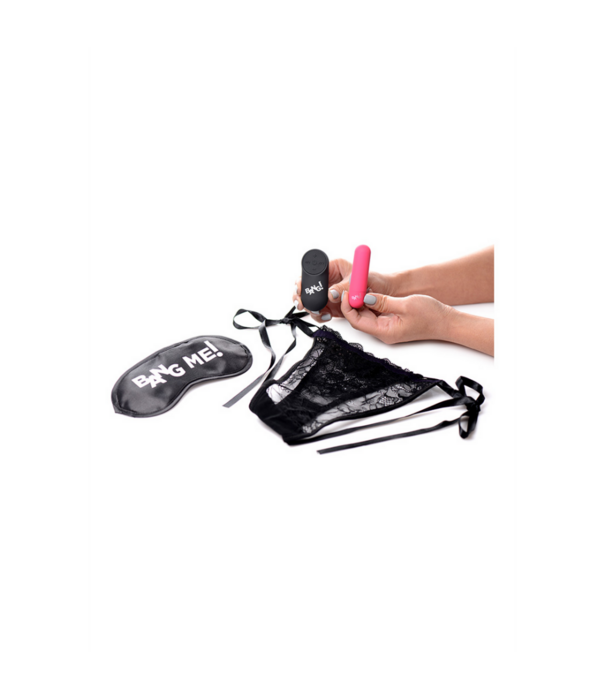 Power Panty - Kantpanty, Bullet Vibrator en Blinddoek