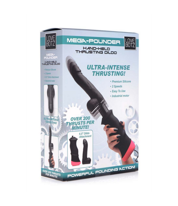 Mega Pounder Hand Held Thrusting Dildo