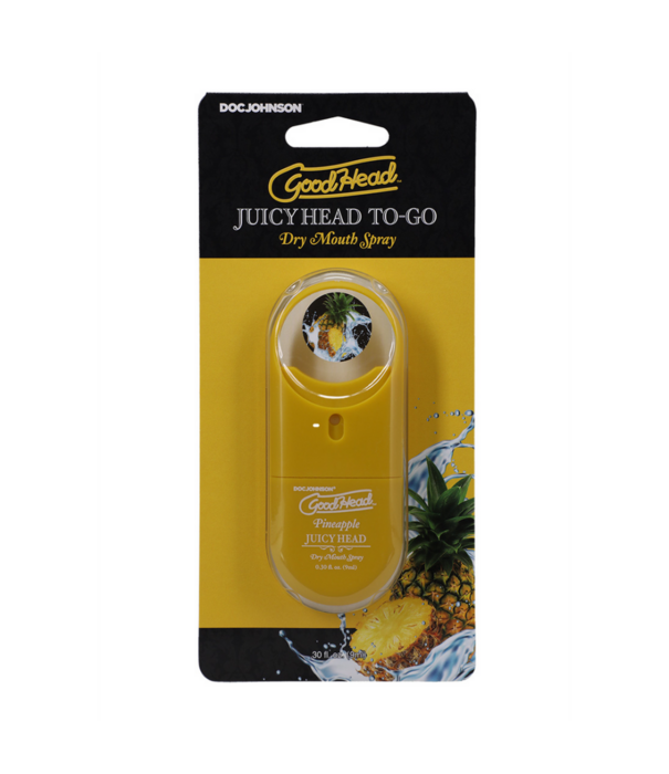 Doc Johnson Juicy Head - Dry Mouth Spray To-Go - Ananas - 0.3 fl oz / 9 ml