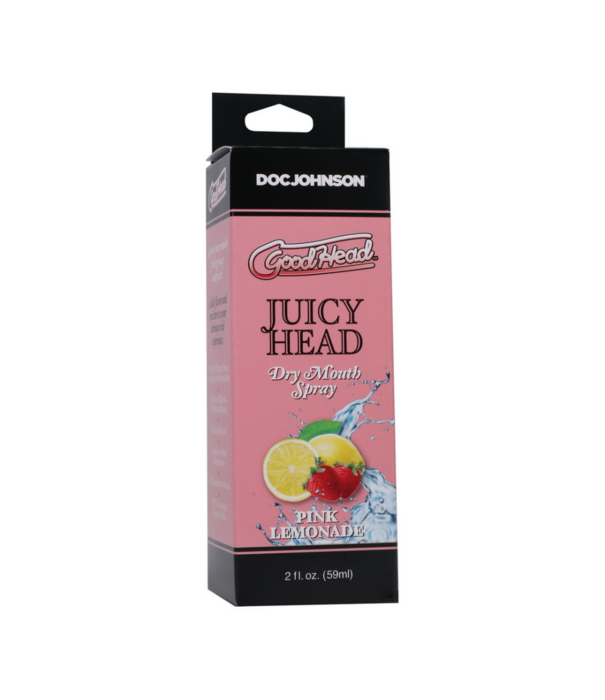 Doc Johnson Juicy Head - Dry Mouth Spray - Pink Lemonade - 2 fl oz / 59 ml