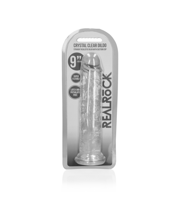 RealRock by Shots Rechtdoorn Dildo met Zuignap - 9'' / 23