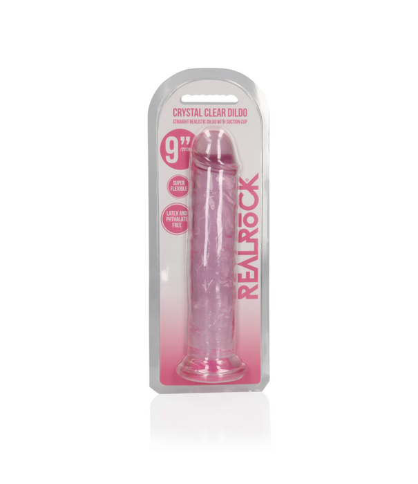 RealRock by Shots Rechtdoorgaande Realistische Dildo met Zuignap - 9'' / 23