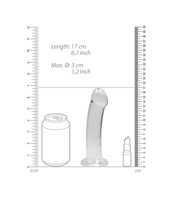 RealRock by Shots Non-Realistische Dildo met Zuignap - 7 / 17 cm