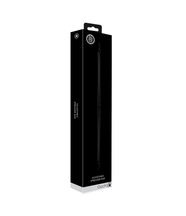 Ouch! by Shots Verstelbare Spreader Bar - Zwart