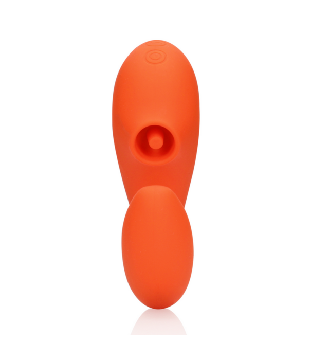 Loveline by Shots G-Spot Vibrator met Clitorale Pulse Wave - Untamed Orange