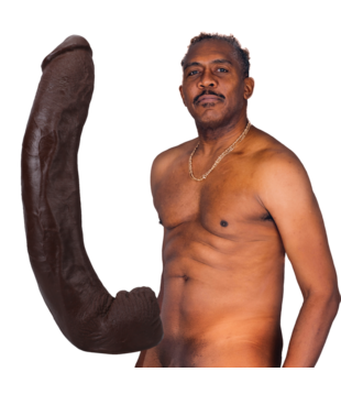 Dredd - Realistische ULTRASKYN Dildo - 13,5 / 34 cm - Chocolade