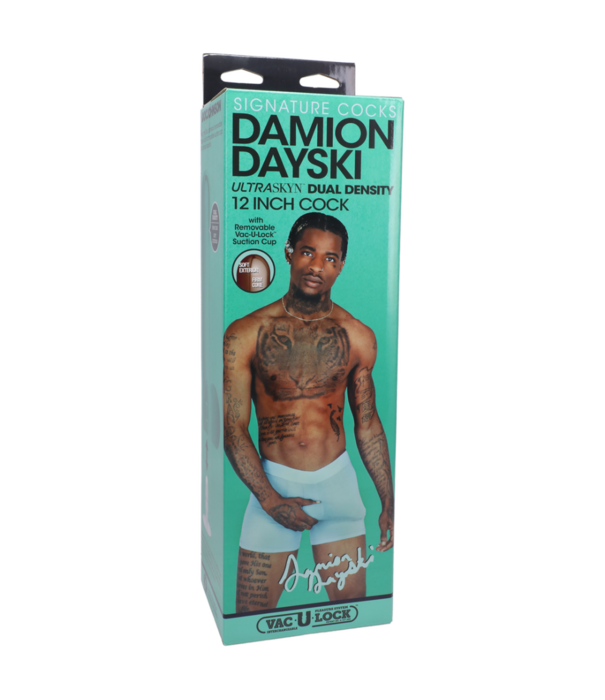 Doc Johnson Damion Dayski - Realistic ULTRASKYN Dildo - 12 / 30 cm - Chocolade