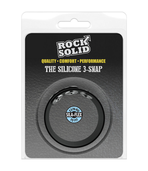 Doc Johnson De Silicone 3 Snap - Cockring