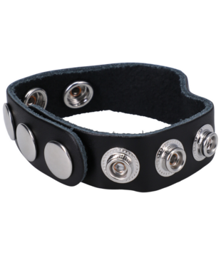 De Leather 5 Snap - Leather Cockring