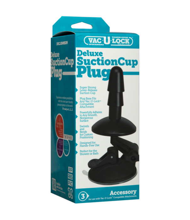 Doc Johnson Deluxe Suction Cup Plug Accessory - 2 Stuk