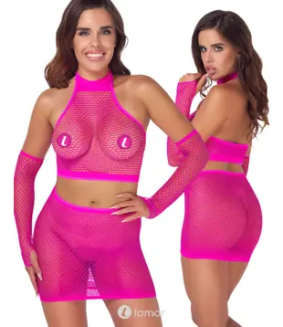 Roze Netset 3-Delig, CC2251388