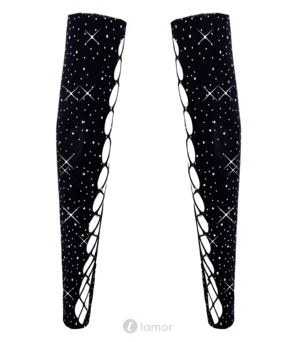 * COTTELLI  Cottelli ACCESSOIRES Armsleeves Met Strass Zwart S-L