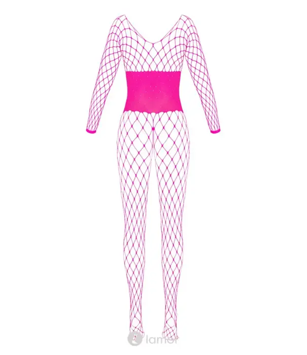 * COTTELLI  Cottelli Fantasie Roze Net Bodystocking Met Strass