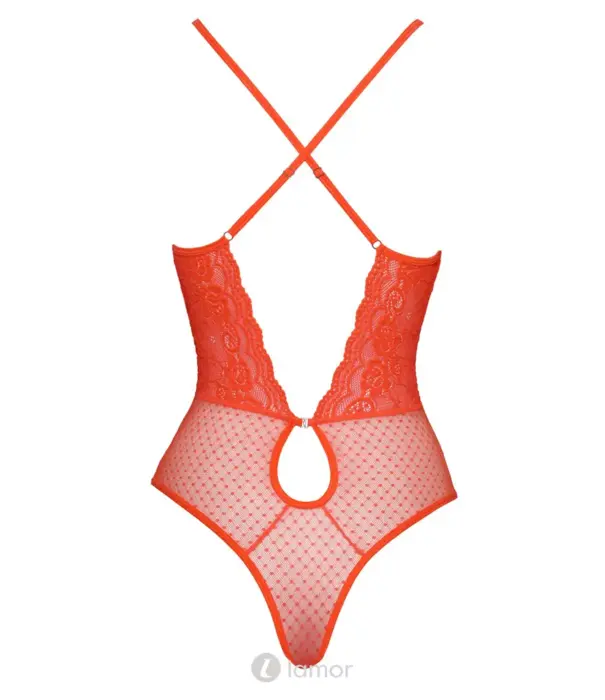 * COTTELLI  Cottelli Fantasie Neon Koraal Rio Body Met Kant