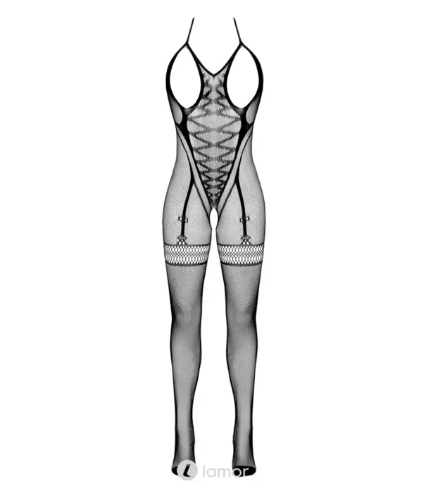 * COTTELLI  Cottelli Fantasie Bodystocking Open Borst Net Catsuit