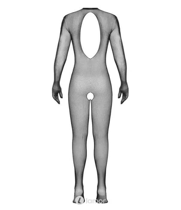 * COTTELLI  Cottelli Fantasie Bodystocking Net Catsuit Ouvert Zwart