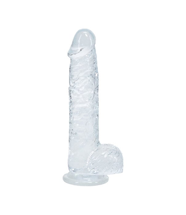 RealRock by Shots Realistische Dildo met Ballen - 5 / 12,7 cm - Transparant