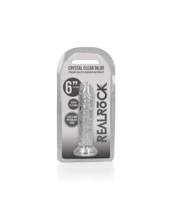 RealRock by Shots Rechtdoor Realistische Dildo met Zuignap - 6'' / 14,5