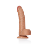 Gebogen Realistische Dildo met Ballen en Zuignap - 8 / 20,5 cm
