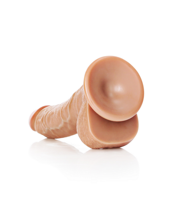 RealRock by Shots Gebogen Realistische Dildo met Ballen en Zuignap - 8 / 20,5 cm