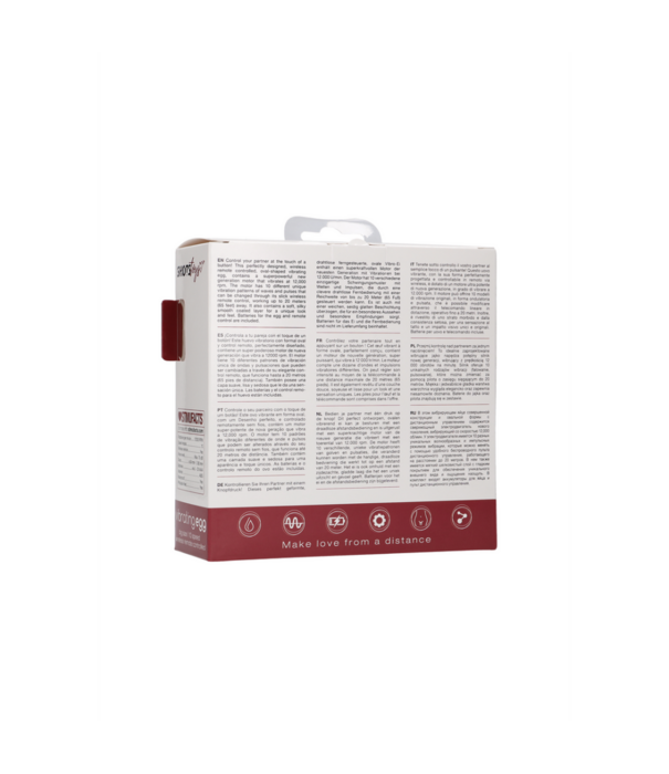 Shots Toys by Shots Vibrerende Ei met 10 Snelheden en Afstandsbediening - L - Rood