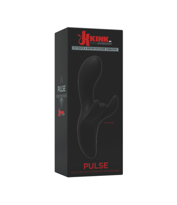 Doc Johnson Pulse - Ultimate 4 Motor Silicone Vibrator - Zwart