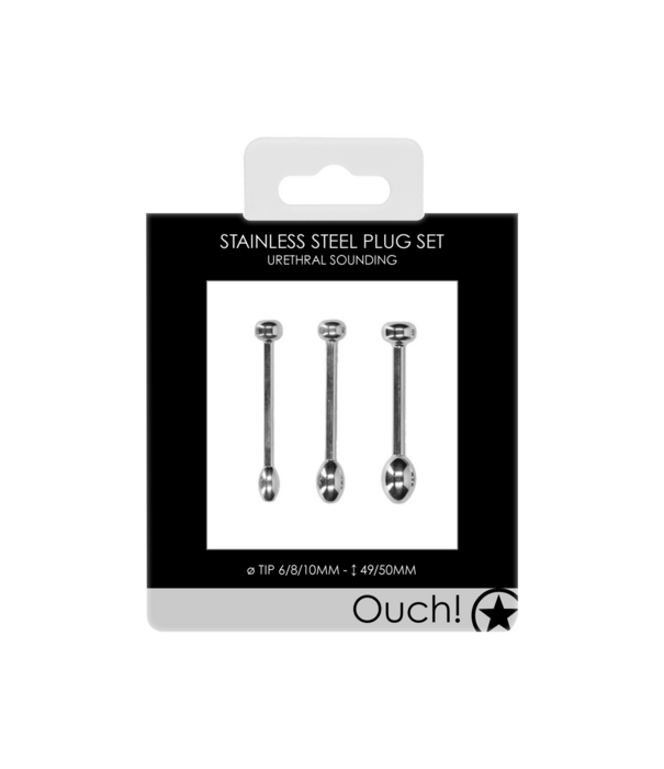 Ouch! by Shots Metaal Penis Plug Set