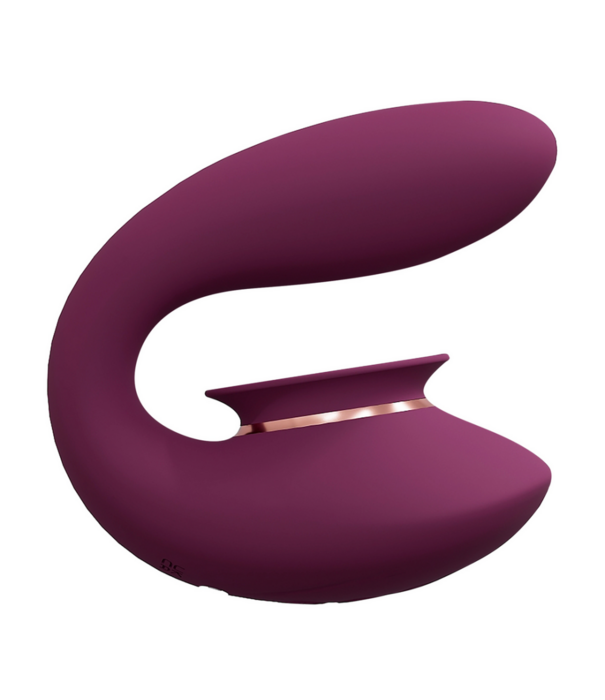 Twitch 3 - Oplaadbare Vibrator en Suction - Bordeaurot