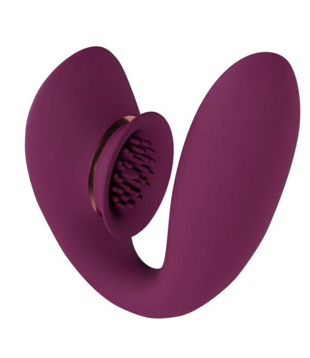 Twitch 3 - Oplaadbare Vibrator en Suction - Bordeaurot