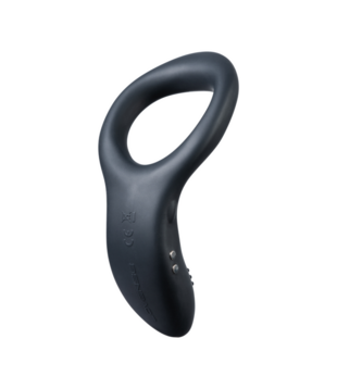 Diamo - App-gestuurde Vibrerende Cockring - Zwart