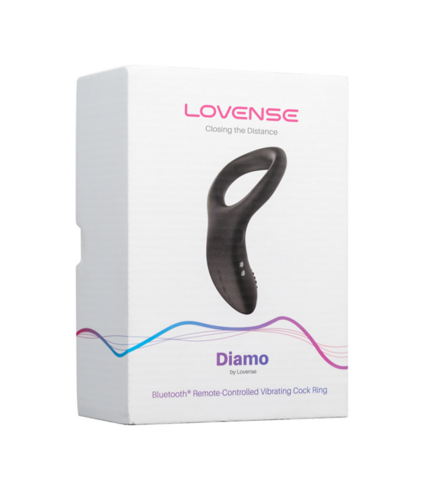 Lovense Diamo - App-gestuurde Vibrerende Cockring - Zwart