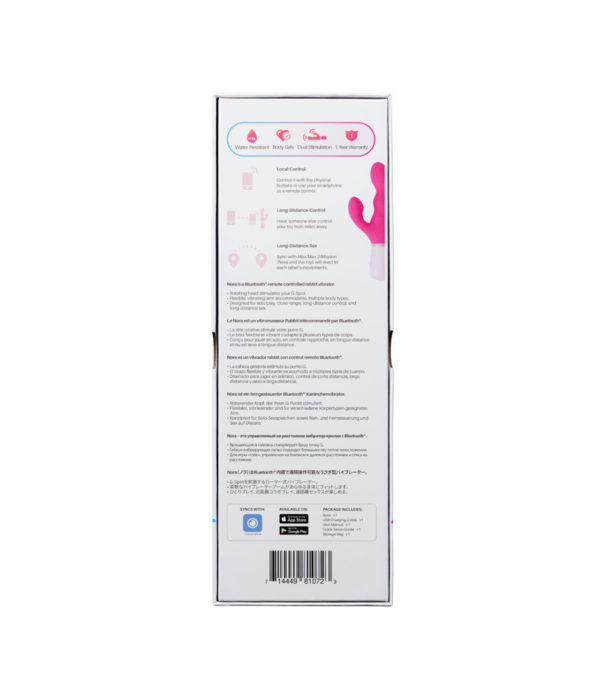 Lovense Nora - Bluetooth Afstandsbediening Konijnen Vibrator - Roze