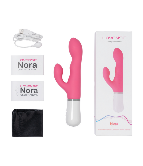 Lovense Nora - Bluetooth Afstandsbediening Konijnen Vibrator - Roze