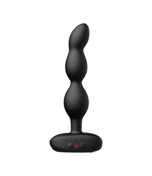 Ridge - App-bestuurde Vibrerende en Draaiende Anale Parels - Zwart