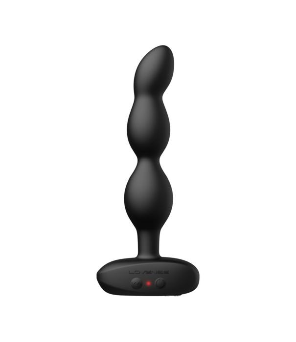 Lovense Ridge - App-bestuurde Vibrerende en Draaiende Anale Parels - Zwart