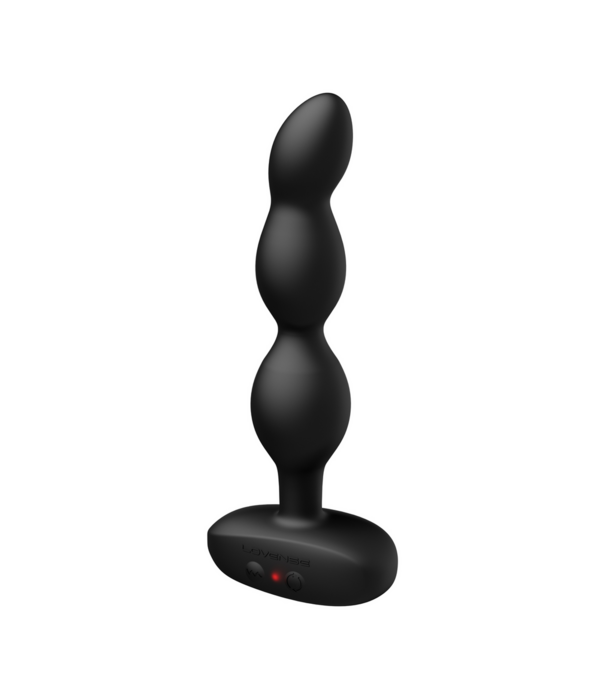 Lovense Ridge - App-bestuurde Vibrerende en Draaiende Anale Parels - Zwart