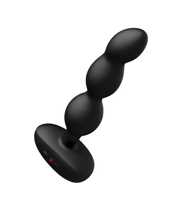 Lovense Ridge - App-bestuurde Vibrerende en Draaiende Anale Parels - Zwart