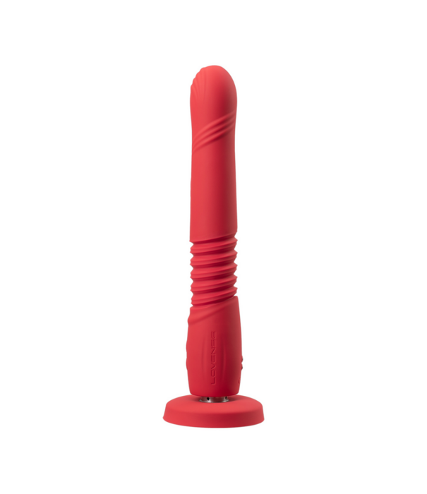 Lovense Gravity - App-gestuurde Automatische Duw- en Vibrerende Dildo - Rood
