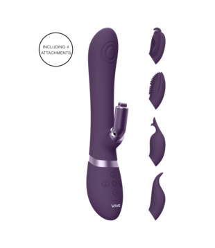 Etsu - Pulse Wave G-Spot Rabbit  Clitoral Stimulator - Paars