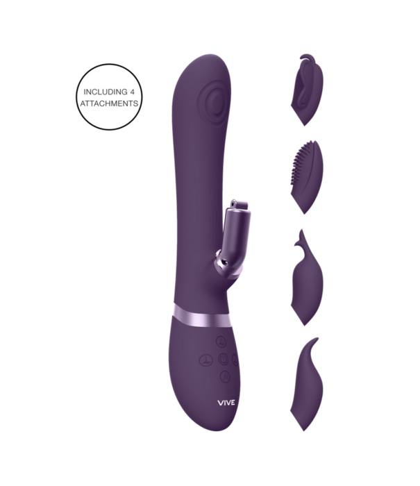 VIVE by Shots Etsu - Pulse Wave G-Spot Rabbit  Clitoral Stimulator - Paars