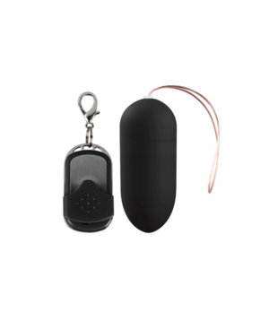 Vibrerende Ei met 10 Snelheden en Afstandsbediening - L - Zwart