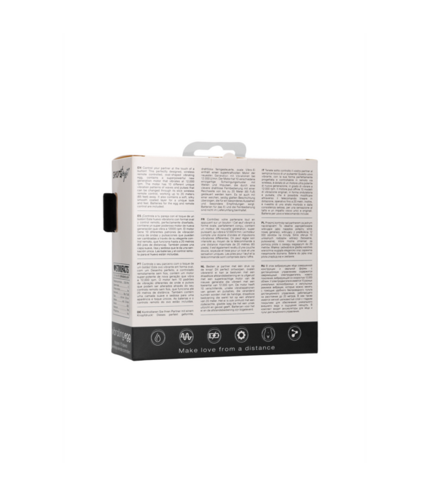 Shots Toys by Shots Vibrerende Ei met 10 Snelheden en Afstandsbediening - L - Zwart