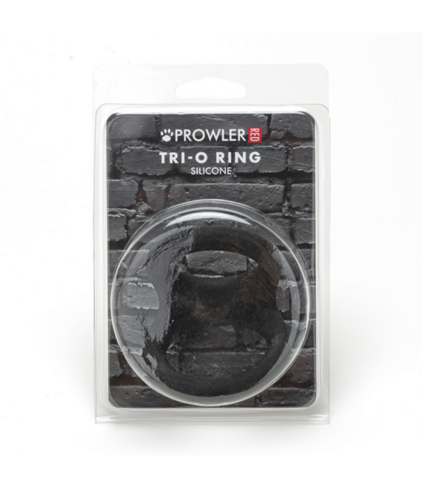 Prowler Red Tri-O Siliconen Ring - Zwart