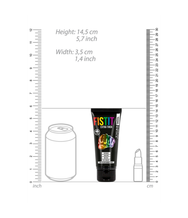 Fist It by Shots Extra Dikke Glijmiddel - Rainbow - 3.4 fl oz / 100 ml