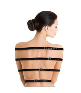 Volledige Lichaams Bondage Riemen - Zwart