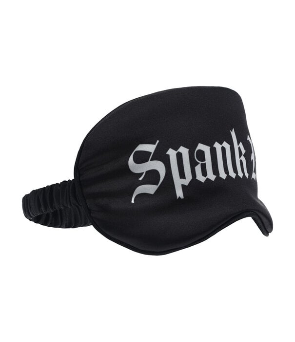 Ouch! by Shots Spank Me - Gedrukte Satijnen Masker - Zwart