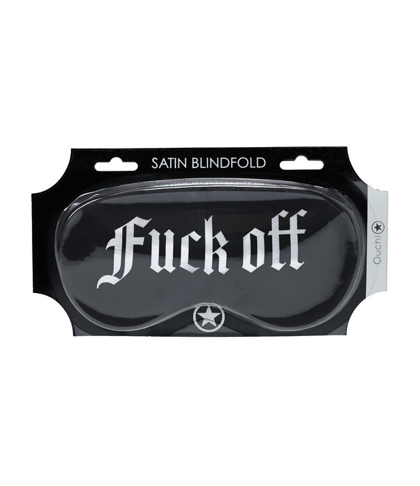 Ouch! by Shots Fuck Off - Geprinte Satijnen Masker - Zwart