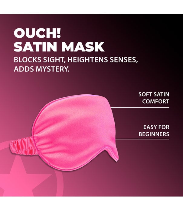 Ouch! by Shots Satin Mask - Roze